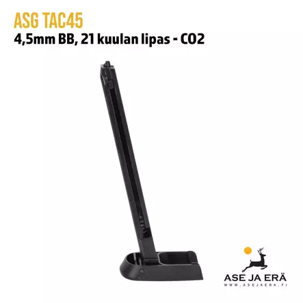 ASG TAC45 CO2 lipas 4,5mm BB 21 kuulaa - Sivukuva - ASG Lippaat - 5707843060301 - 3