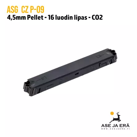 ASG CZ P-09 4,5mm lipas 16 luodille - ASG Lippaat - 5707843055116 - 2