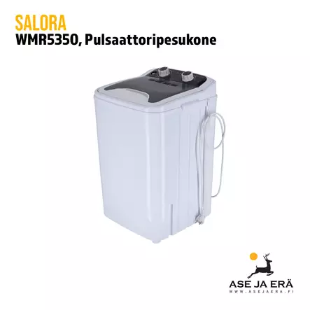 Salora WMR5350 pulsaattoripesukone - yleiskuva etuviistosta - Muut retkeilytarvikkeet - 8719325154528 - 1