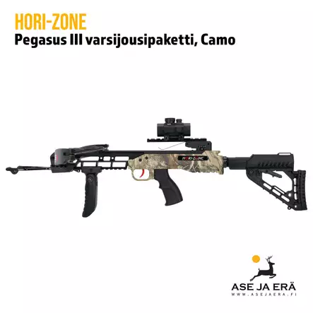 Hori-Zone Pegasus III varsijousipaketti camo, sivusta
- Varsijouset - 8720054789370 - 2