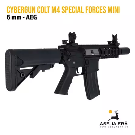 Cybergun Colt M4 Special Forces Mini sähköase, metalli - Kiväärit - 3559961808660 - 2