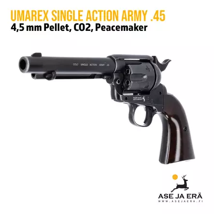 Umarex Colt Army Peacemaker Diabolo, 4,5 mm CO2 ilma-ase revolveri - vasemmalta etuviistosta - Ilma-aseluoti ilmapistoolit - 4000844611550 - 3