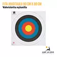 Nylonilla vahvistettu Fita jousitaulu 80 cm X 80 cm Nylonilla vahvistettu jousiammuntaan - Yleiskuva - Paperiset maalitaulut - 1028001000 - 1