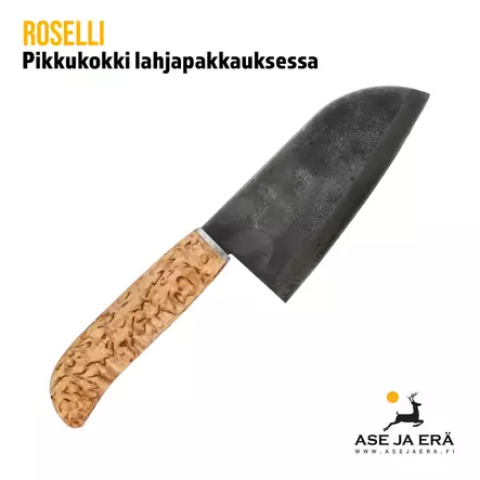 Roselli Pikkukokki keittiöveitsi lahjapakkauksessa, sivusta - Muut veitset - 6430056850481 - 2