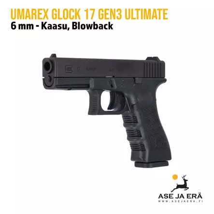 Umarex Glock 17 Gen3 Ultimate 6mm GBB replika airsoft-pistooli - Pistoolit ja -revolverit - 4000844767981 - 2