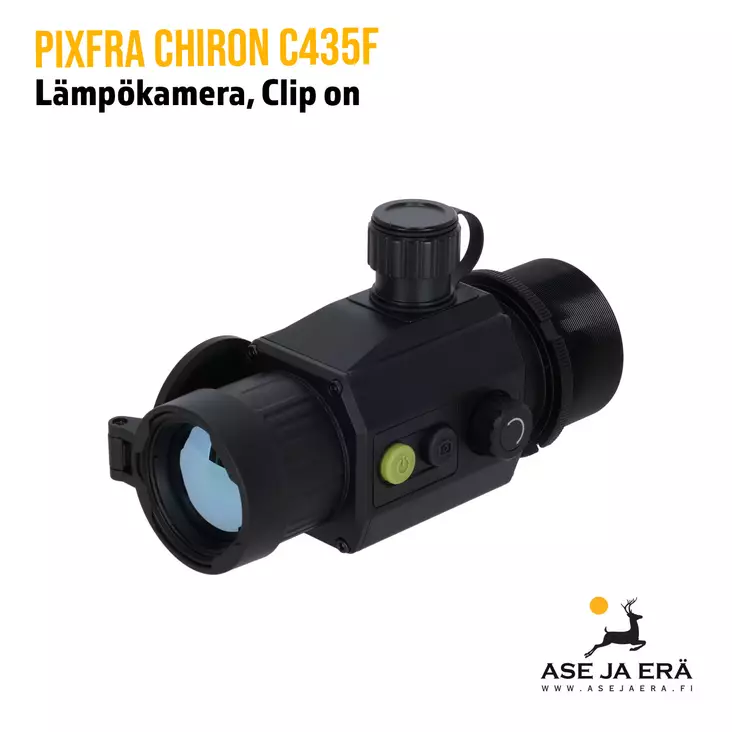 Pixfra Chiron kiikaritähtäimen lämpölisäosa 35mm C435F - yleiskuva etuviistosta - Clip On -Lämpölisäosa - 6976144455461 - 1