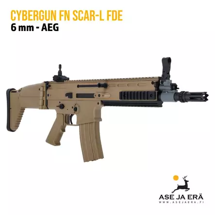 Cybergun FN SCAR-L FDE Airsoft kivääri FDE -sähkökäyttöinen - Kiväärit - 3559962009622 - 2