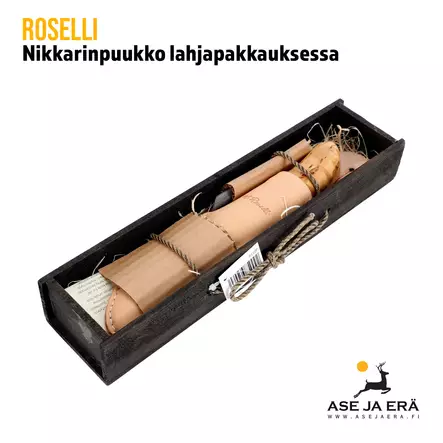 Roselli Nikkarinpuukko lahjapakkaus - yleiskuva lahjapakkauksesta - Puukot - 6430056850092 - 1