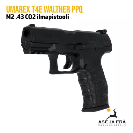Umarex T4E Walther PPQ M2 .43 CO2 ilmapistooli etuviistosta - T4E Defence kuula-aseet - 4000844620842 - 2
