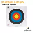 Nylonilla vahvistettu Fita jousitaulu 60 cm X 60 cm Nylonilla vahvistettu jousiammuntaan - Yleiskuva - Paperiset maalitaulut - 000867964002 - 1