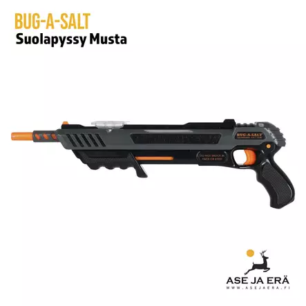 Bug-A-Salt Fly Edition 3.0 suolapyssy - Musta - sivusta katsottuna - Lahjaksi - 855693007573 - 1