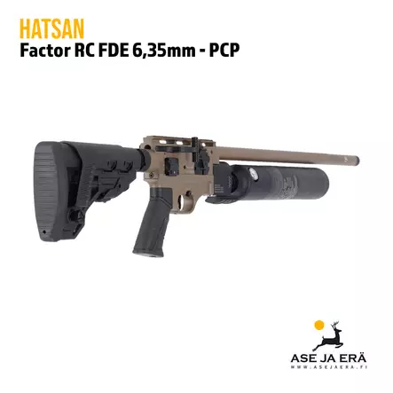 Hatsan Factor RC (Regulated) FDE 6,35 mm PCP ilmakivääri - 6,35 mm PCP paineilmakiväärit - 067894 - 2