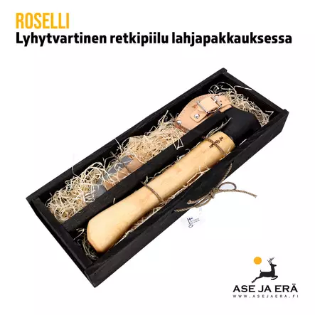 Roselli Retkipiilu Lyhyt Varsi lahjapakkauksessa - yleiskuva lahjapakkauksesta - Linkkuveitset, piilut ja sahat - 6430056850344 - 1