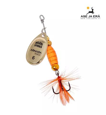 Armada Tackle Insane Spinner lippa oranssi/kulta - Lipat alle 15g - 7340143704025 - 1