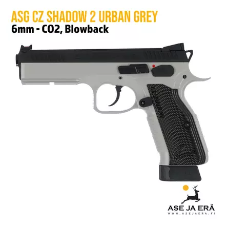 ASG CZ Shadow 2 Urban Grey CO2 Blowback 6mm Airsoft pistooli - Pistoolit ja -revolverit - 5707843086745 - 1