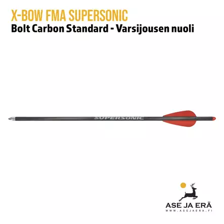X-Bow FMA Supersonic Carbon Standard 111gr pistoolivarsijousen nuoli - Varsijousen tarvikkeet - 4064298035706 - 1