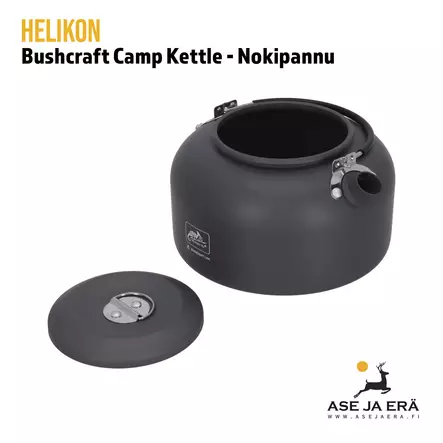Helikon-Tex Bushcraft Camp Kettle nokipannu - pannu ja kansi - Lautaset ja ruokailuvälineet - 5908218718647 - 2