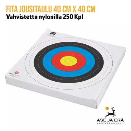 Nylonilla vahvistettu Fita jousitaulu 40 cm X 40 cm Nylonilla vahvistettu jousiammuntaan 250 Kpl - Nippu vaakatasossa - Paperiset maalitaulut - 08717974318407 - 2