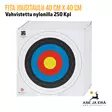 Nylonilla vahvistettu Fita jousitaulu 40 cm X 40 cm Nylonilla vahvistettu jousiammuntaan 250 Kpl - Yleiskuva - Paperiset maalitaulut - 08717974318407 - 1