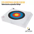 Nylonilla vahvistettu Fita jousitaulu 60 cm X 60 cm Nylonilla vahvistettu jousiammuntaan 10 Kpl- Nippu vaakatasossa - Paperiset maalitaulut - 08717974318407 - 12