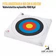 Nylonilla vahvistettu Fita jousitaulu 80 cm X 80 cm Nylonilla vahvistettu jousiammuntaan 100 Kpl- Nippu vaakatasossa - Paperiset maalitaulut - 08717974318407 - 20