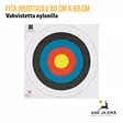 Nylonilla vahvistettu Fita jousitaulu 80 cm X 80 cm Nylonilla vahvistettu jousiammuntaan- Yleiskuva - Paperiset maalitaulut - 08717974318407 - 15