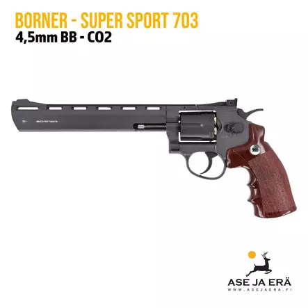Borner Super Sport 703 4,5mm BB C02 ilmapistooli - BB kuula ilmapistoolit - 4710372211688 - 1