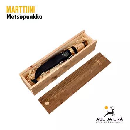 Marttiini Metsopuukko - puukko lahjapakkauksessa, kansi irrallaan - Puukot - 6416885329978 - 2