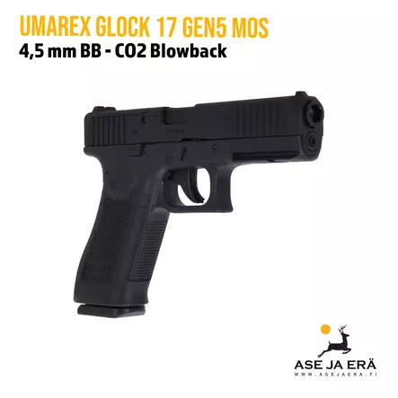 Umarex Glock 17 Gen5 4,5mm MOS Blowback ilmapistooli - BB kuula ilmapistoolit - 4000844829078 - 2
