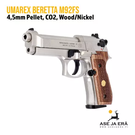 Umarex Beretta MOD. 92 FS 4,5mm CO2 ilmapistooli - vasemmalta etuviistosta - Ilma-aseluoti ilmapistoolit - 4000844341969 - 7