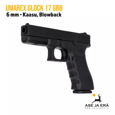 Umarex Glock 17 kaasutoiminen 6mm Airsoft pistooli -Blowback - Pistoolit ja -revolverit - 4000844647269 - 7