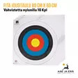 Nylonilla vahvistettu Fita jousitaulu 80 cm X 80 cm Nylonilla vahvistettu jousiammuntaan 10 Kpl- Yleiskuva - Paperiset maalitaulut - fita80x8010kpl - 1